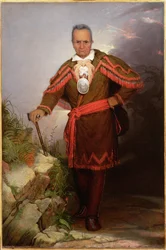 Portrait of Sa-go-ye-wat-hg or Red Jacket
